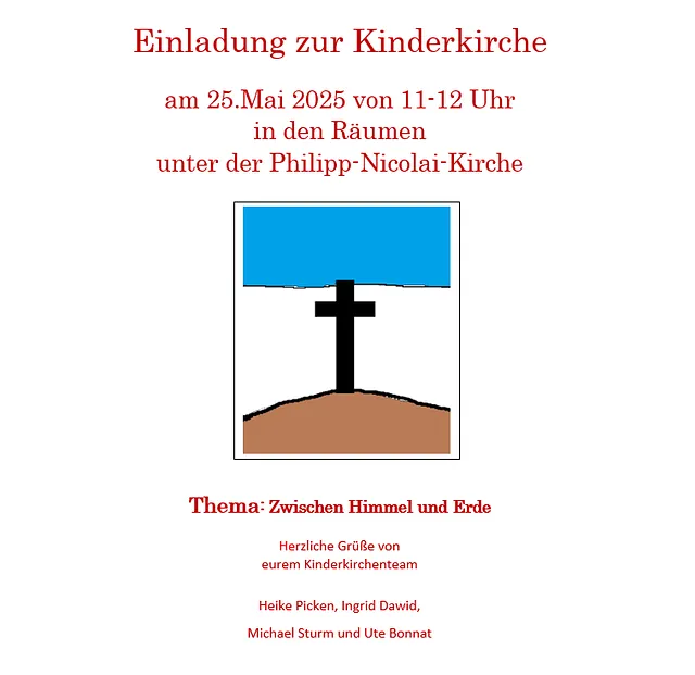 KinderKirche am 9. März 2025
